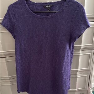 Purple Short Sleeve Top